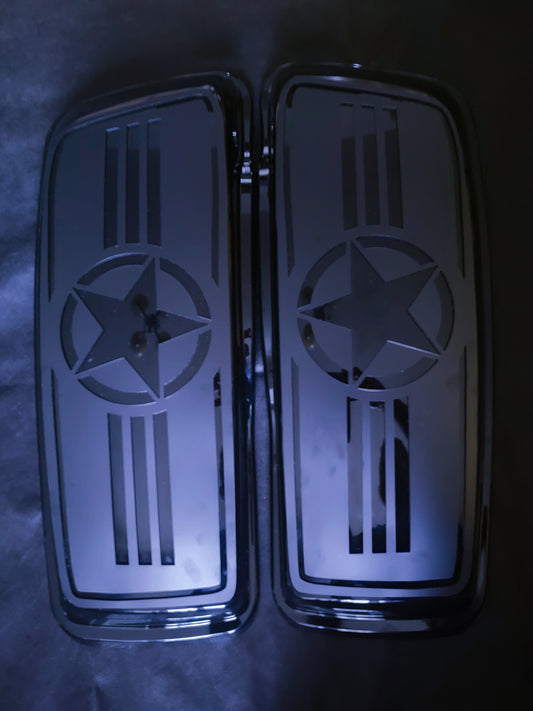 US ARMY STAR excellent lid covers for Harley-Davidson