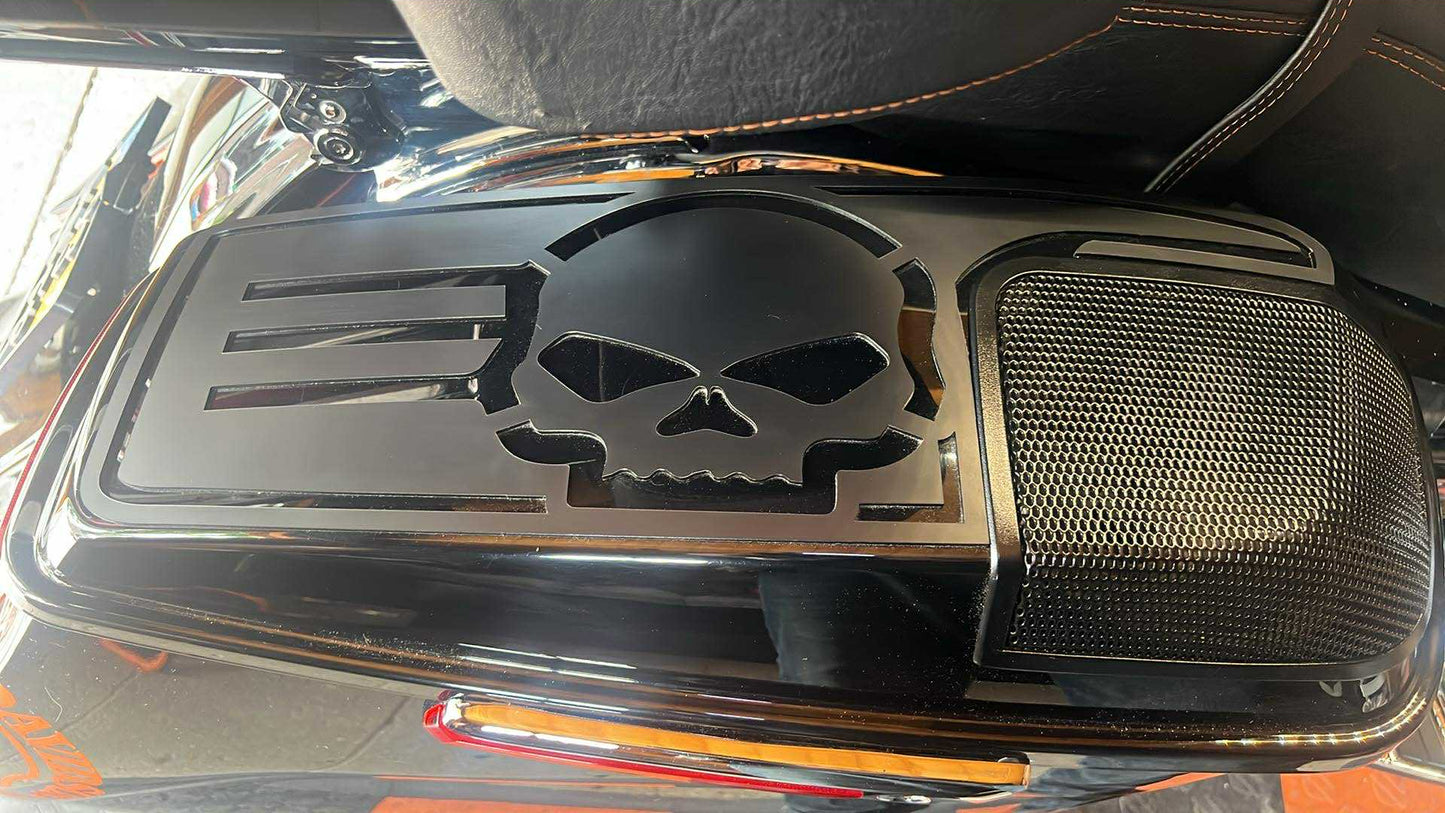 SKULL excellent lid covers for Harley-Davidson