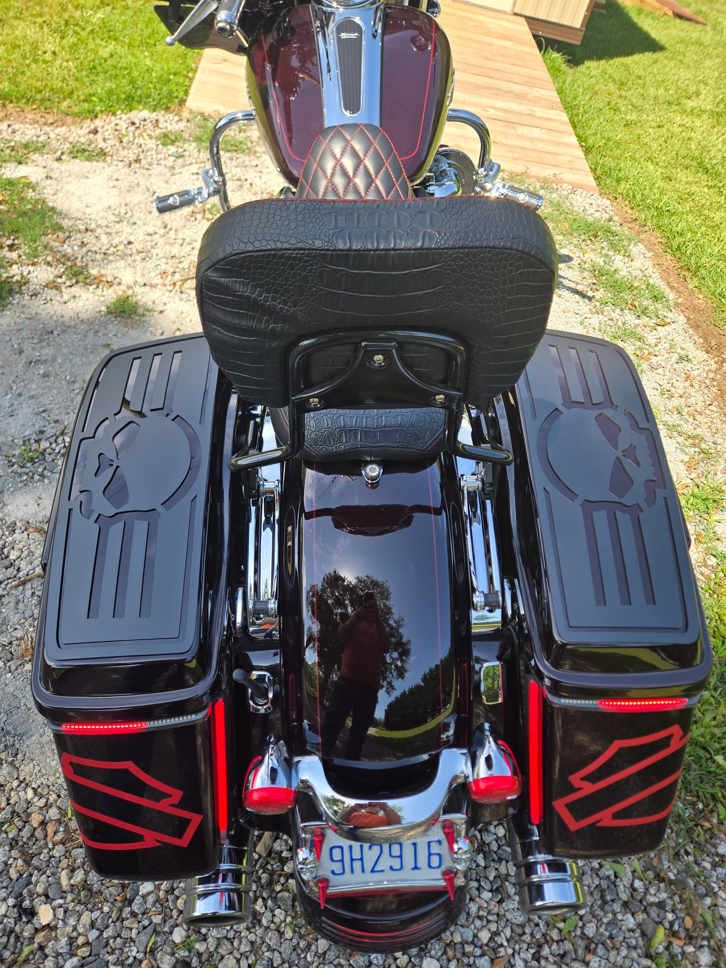 harley davidson skull decoration protection