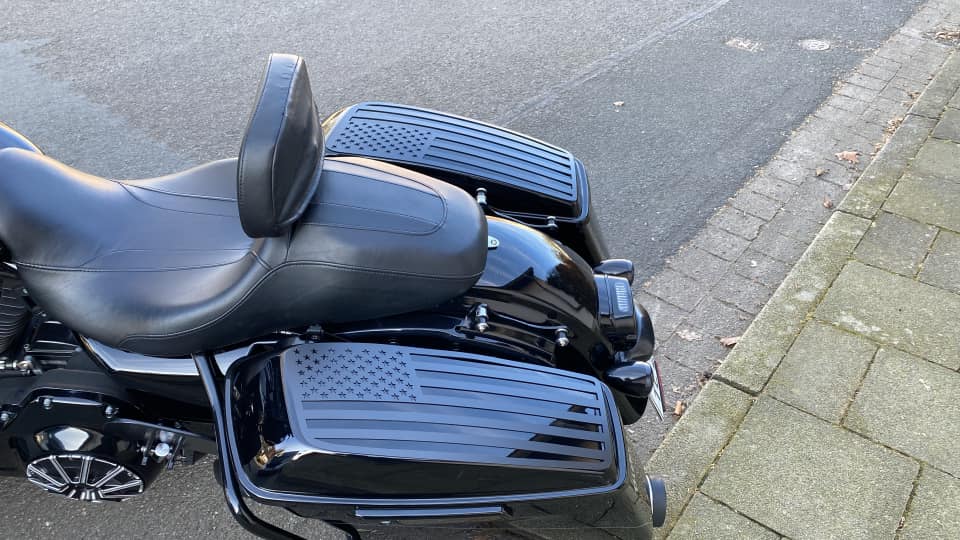 AMERICAN FLAG excellent lid covers for Harley-Davidson