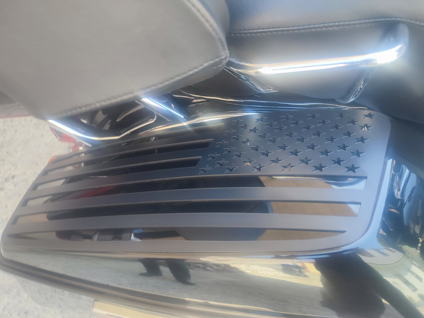 AMERICAN FLAG excellent lid covers for Harley-Davidson