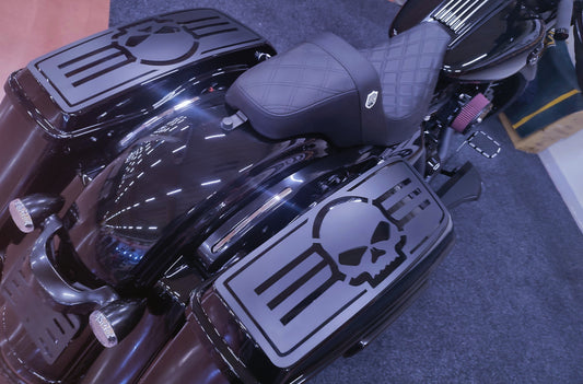 street glide with a skull design 